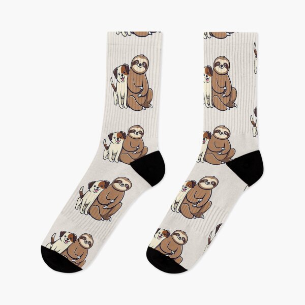 Item preview, Cute Sloth and Pug Friendship for Pets Lover designed and sold by Laugh-Lines.