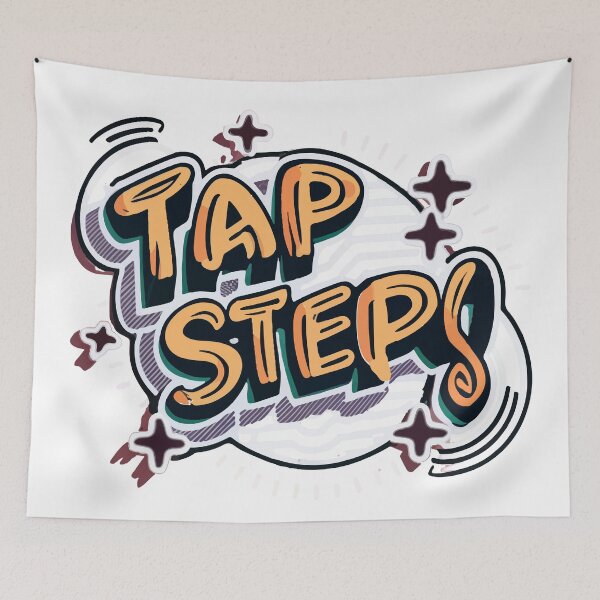 Item preview, Classic Tap Dance Steps Typography Illustration designed and sold by NiftyWrx.