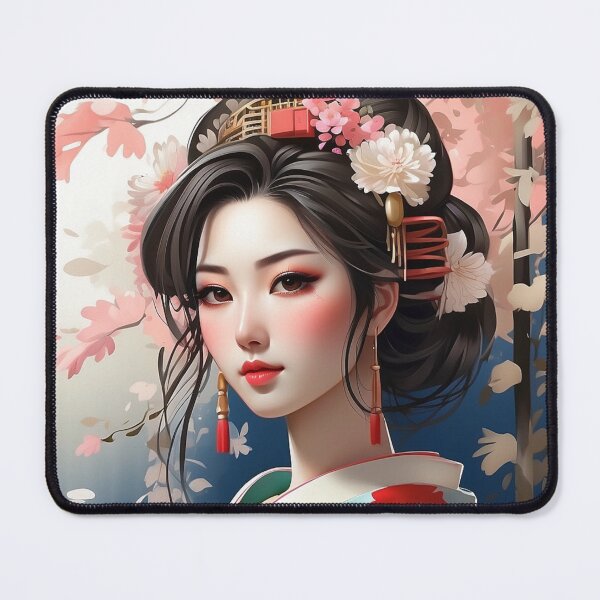 Artikelvorschau, Japanisches Mädchen unter Kirschbaum entworfen und verkauft von Style-Pro.