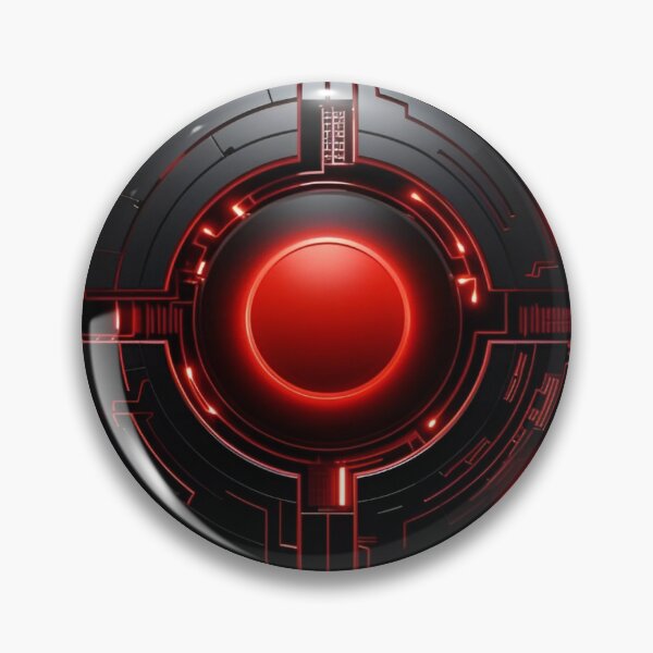 Item preview, futuristic sci fi red and black design designed and sold by AeroAesthetics.