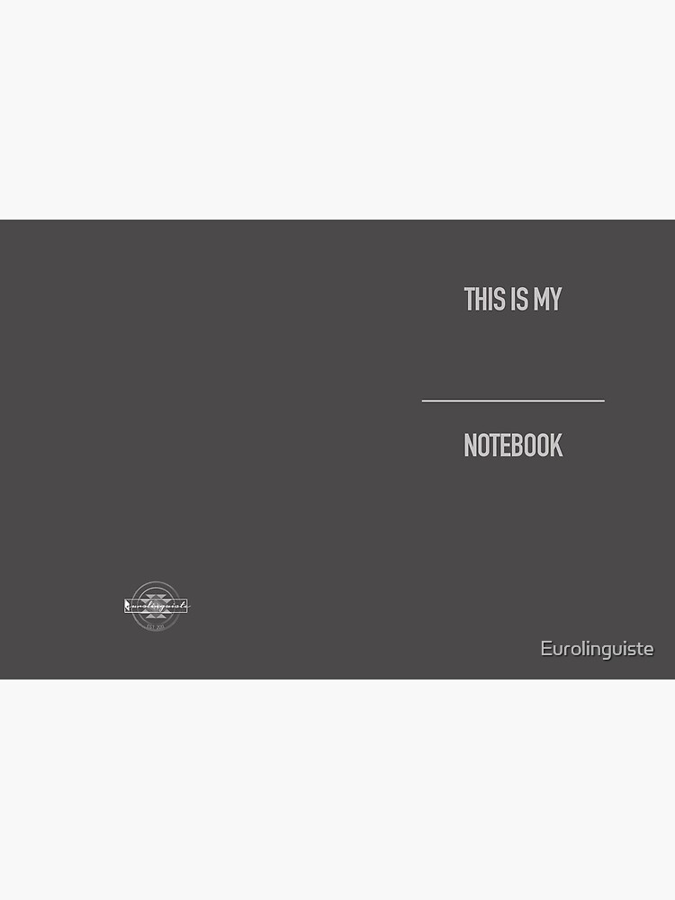 Thumbnail 3 of 3, Journal, This is my Language Notebook designed and sold by Eurolinguiste.