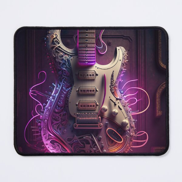 Item preview, Neon Reverberations: Abstract Guitar Symphony designed and sold by iQuorra.