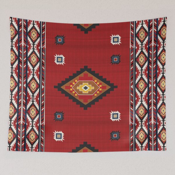 Item preview, Navajo tribal vector seamless pattern. Native American ornament. Ethnic South Western decor style. Boho geometric ornament. Vector seamless pattern. Mexican blanket, rug. Woven carpet illustration designed and sold by SittipongDesign.