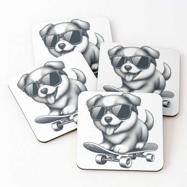 Item preview, A dog rides a skateboard designed and sold by HoefiTh.