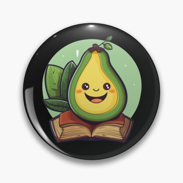 Item preview, Mamacado Cute Little Avocado Smiling on Open Book designed and sold by cristina1001.