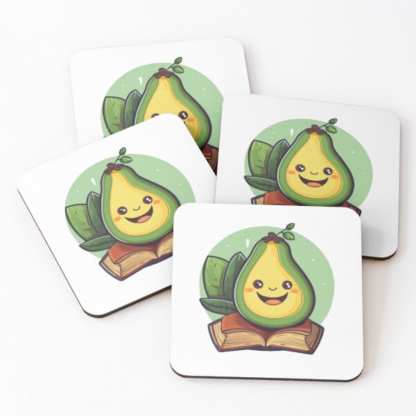Item preview, Mamacado Cute Little Avocado Smiling on Open Book designed and sold by cristina1001.