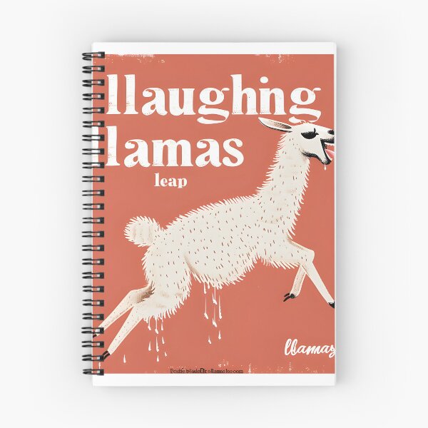 Item preview, Laughing Llamas Leap Alliteration Art Print - Lively Llama designed and sold by ArboretumFinds.