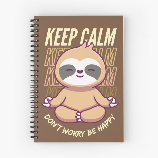 Item preview, Keep Calm. Don't Worry Be Happy Sloth designed and sold by The magic  Yellow bus.