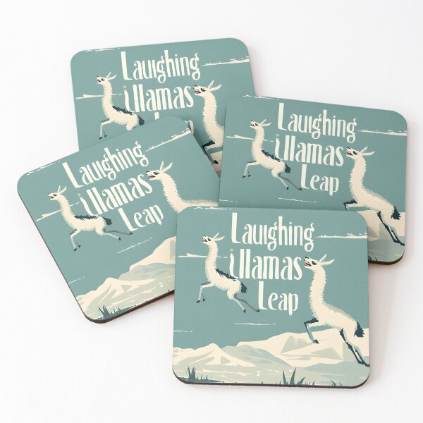 Item preview, Laughing Llamas Leap Alliteration Art Print - Lively Llama designed and sold by ArboretumFinds.