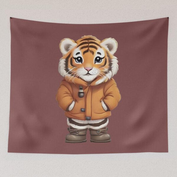 Item preview, Fluffy Feline Bliss: Adorable Tiger Cub Collections designed and sold by nadeem4design.