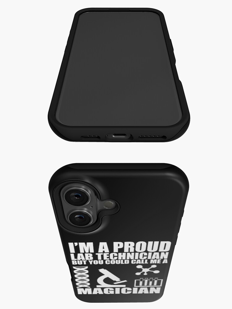 Thumbnail 3 of 4, iPhone Case, Funny Med Lab tech humor scientist mlt Medical Laboratory technician sayings designed and sold by Alexaltay.