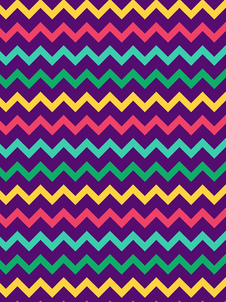 Thumbnail 5 of 5, iPhone Case, Multicolor Chevron Pattern designed and sold by Patternliss.