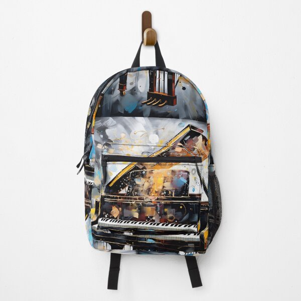 Item preview, abstract grand piano with music notes print designed and sold by dcrc.