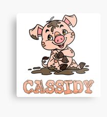 Cassidy Piggy Metal Print
