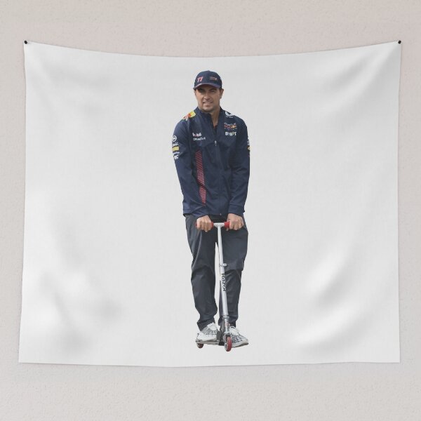 Item preview, Checo Sergio F1 Driver on a Scooter designed and sold by FormulaGTee1.