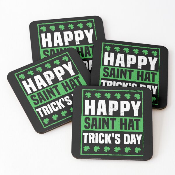 Item preview, Happy Saint Hat Trick's Day Ice Hockey St. Patrick's Day designed and sold by Be Cool (5.0) ⭐⭐⭐⭐⭐.