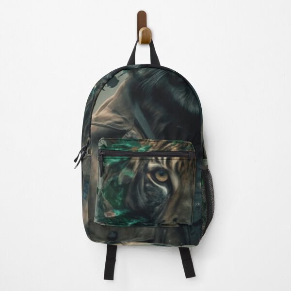 Item preview, Portrait of a tiger in modern clothes designed and sold by LuckyFamily.