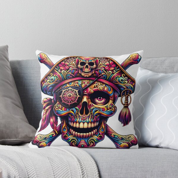 Item preview, Vibrant Pirate Buccaneer: A Chromatic Odyssey" designed and sold by ArtComixHaven.