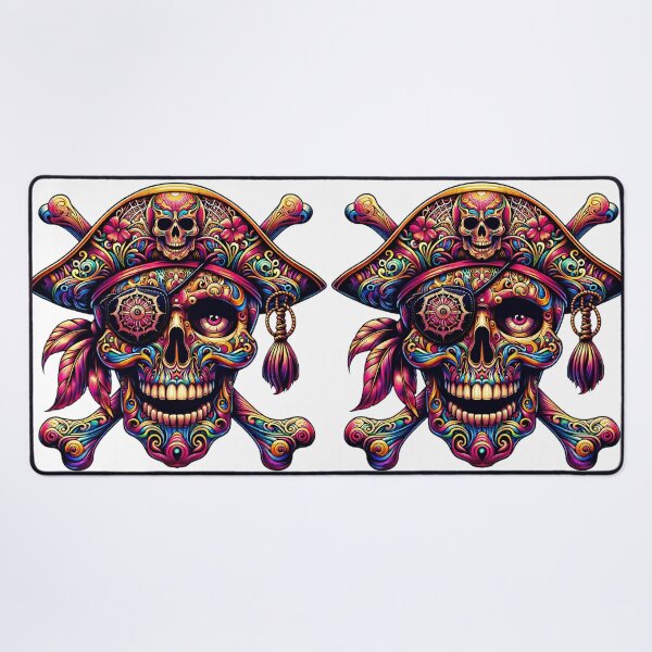 Item preview, Vibrant Pirate Buccaneer: A Chromatic Odyssey" designed and sold by ArtComixHaven.