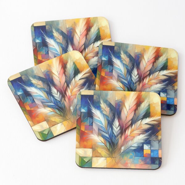 Item preview, Mosaic of Feathered Hues designed and sold by Vlark555.