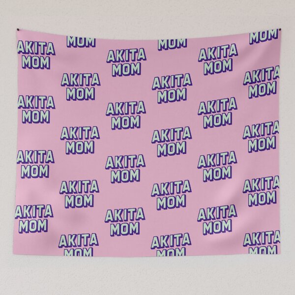 Item preview, Akita Mom Retro Beach Summer Bubble Gum Gift  designed and sold by Guarddogdrive.