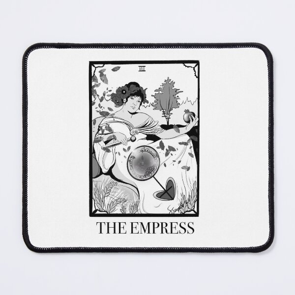 Item preview, The Empress Tarot Card B&W designed and sold by SierraSnipes.
