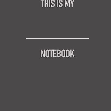 Artwork thumbnail, This is my Language Notebook Spiral Bound by Eurolinguiste