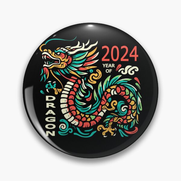 Item preview, Year Of The Dragon 2024 Chinese New Year designed and sold by CreepyCornerArt.