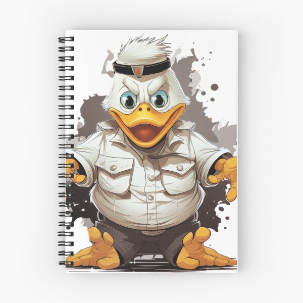Item preview, "Befuddled Duck in Handcuffs: Whimsical Vector Graphic for a Hilarious Charm on White Background" designed and sold by Huycao211.