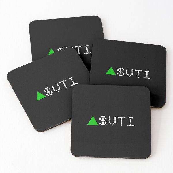 Item preview, Vanguard Total Stock Market Index Fund ETF - VTI - Stock Ticker Green White Font designed and sold by frankyou.