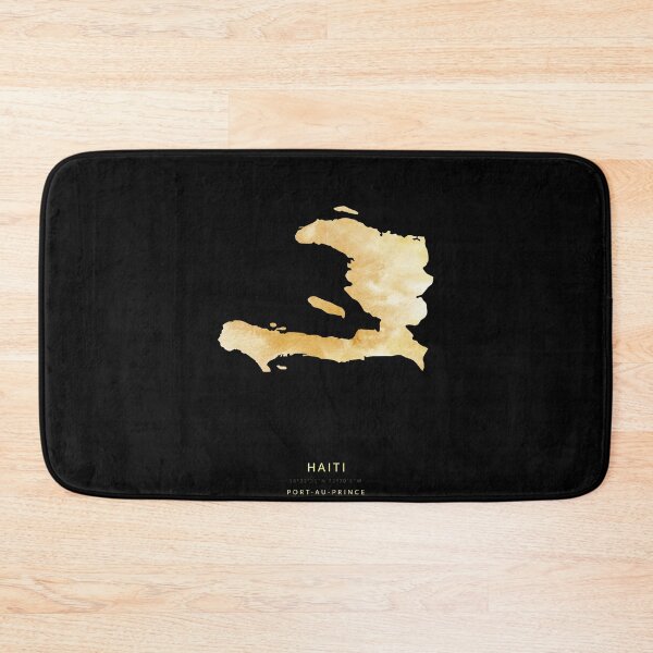 Item preview, Haiti map in gold color designed and sold by Jerhus.