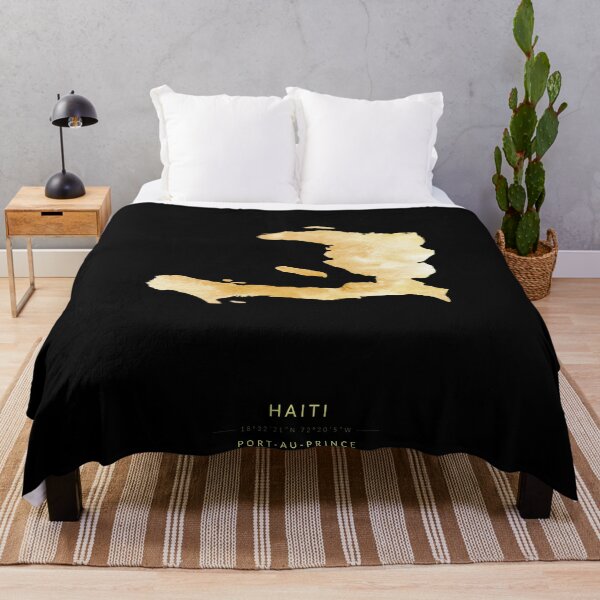 Item preview, Haiti map in gold color designed and sold by Jerhus.