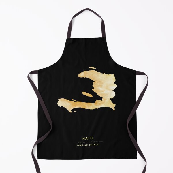 Item preview, Haiti map in gold color designed and sold by Jerhus.