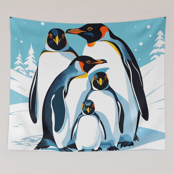 Item preview, Emperor Penguins Art designed and sold by WildlifeInc.