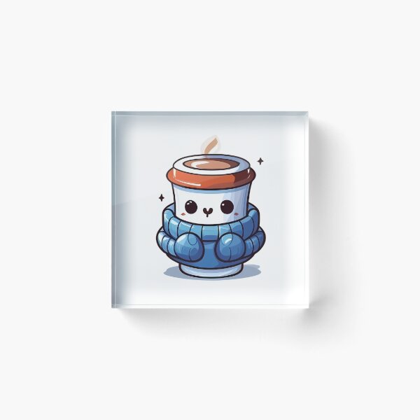 Item preview, Coffee cup wearing muffler designed and sold by Serene Madcap.