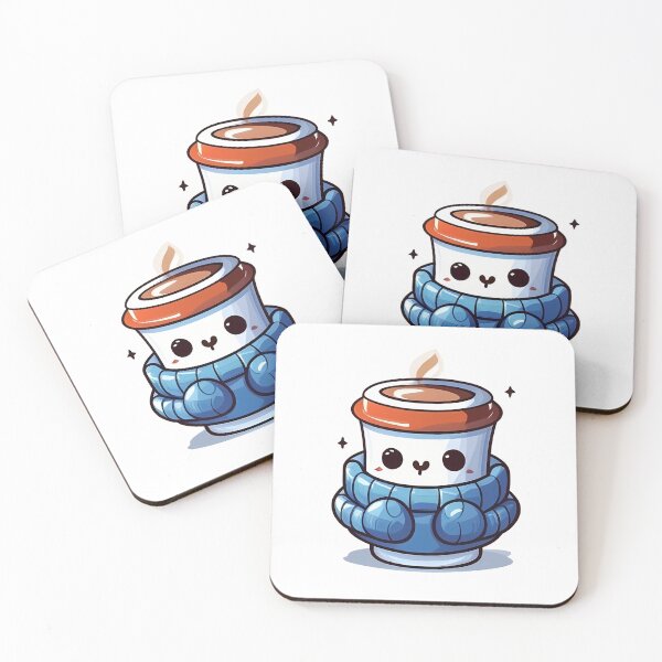 Item preview, Coffee cup wearing muffler designed and sold by Serene Madcap.