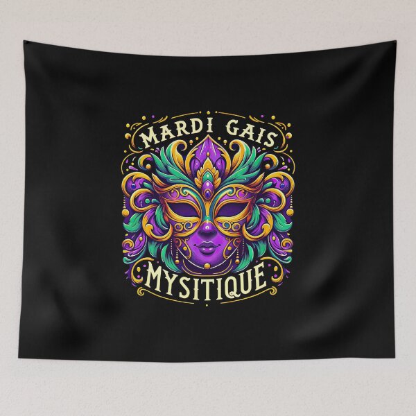 Item preview, Mardi Gras Mystique Mask: Enchanting Carnival Elegance designed and sold by MAPDDesigns.