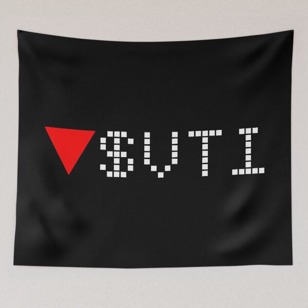 Item preview, Vanguard Total Stock Market Index Fund ETF - VTI - Stock Ticker Red White Font designed and sold by frankyou.