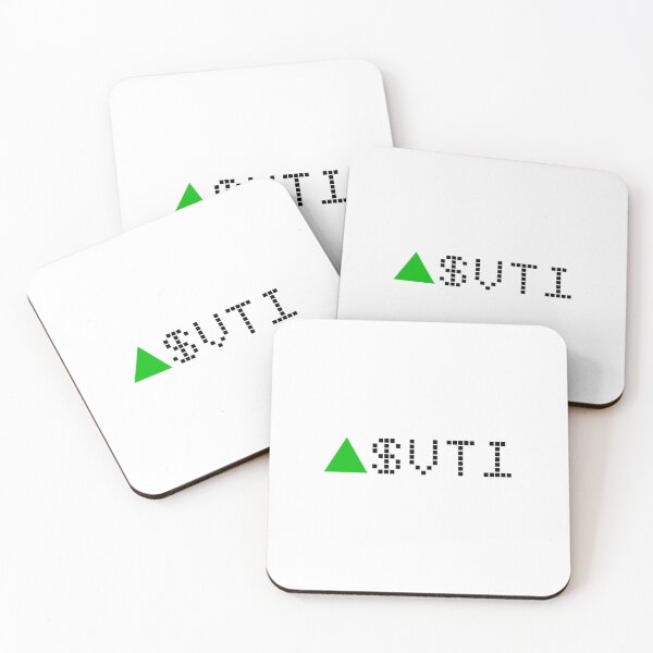 Item preview, Vanguard Total Stock Market Index Fund ETF - VTI - Stock Ticker Green Black Font designed and sold by frankyou.