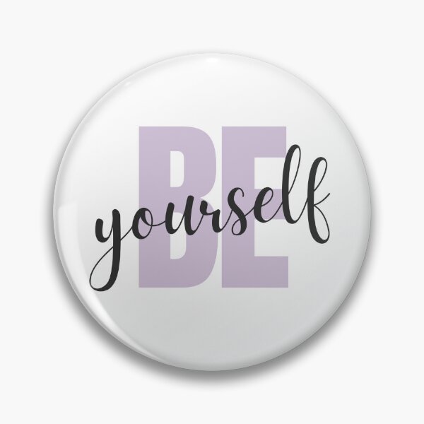 Item preview, Be Yourself Lavender Motivational Typography designed and sold by Cozy-Home10.