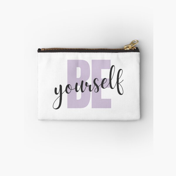 Item preview, Be Yourself Lavender Motivational Typography designed and sold by Cozy-Home10.
