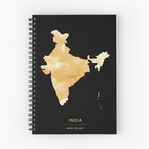 Item preview, India map in gold color designed and sold by Jerhus.