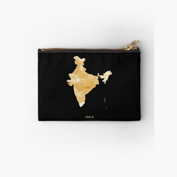 Item preview, India map in gold color designed and sold by Jerhus.