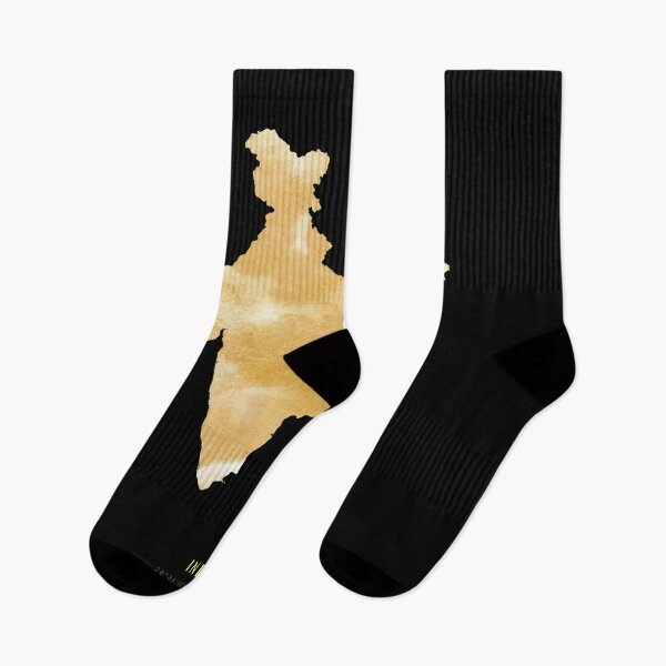 Item preview, India map in gold color designed and sold by Jerhus.