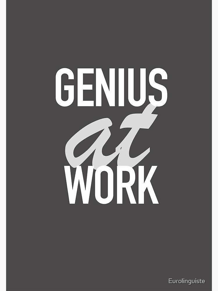 Thumbnail 3 of 3, Journal, Genius at Work  designed and sold by Eurolinguiste.
