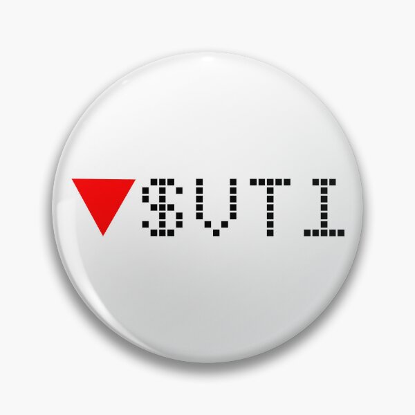 Item preview, Vanguard Total Stock Market Index Fund ETF - VTI - Stock Ticker Red Black Font designed and sold by frankyou.
