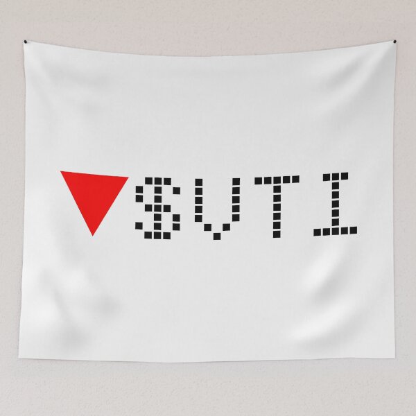 Item preview, Vanguard Total Stock Market Index Fund ETF - VTI - Stock Ticker Red Black Font designed and sold by frankyou.