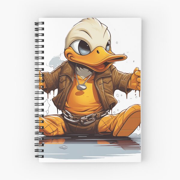 Item preview, "Befuddled Duck in Handcuffs: Whimsical Vector Graphic for a Hilarious Charm on White Background" designed and sold by Huycao211.