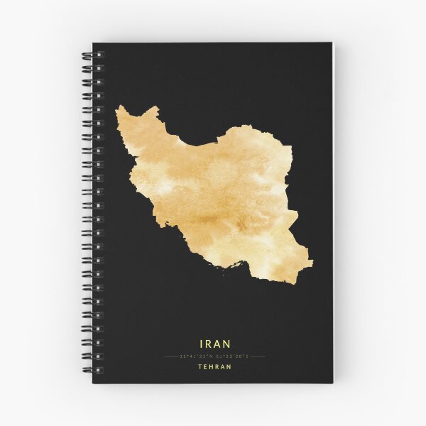 Item preview, Iran map in gold color designed and sold by Jerhus.