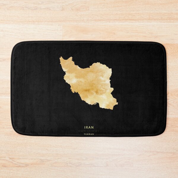 Item preview, Iran map in gold color designed and sold by Jerhus.